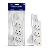 Удлинитель 3х5м с заземл. 16А 3х1 TOKOV ELECTRIC TKE-C01-BU3-5-1-Z - УПС инжиниринг