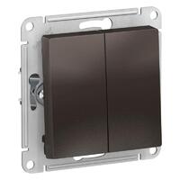 Выключатель 2-кл. СП AtlasDesign 10А IP20 (сх. 5) 10AX механизм мокко SE ATN000651 - УПС инжиниринг