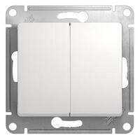 Переключатель проходной 2-кл. СП Glossa 10А IP20 (сх. 6/2) 10AX механизм бел. SE GSL000165 - УПС инжиниринг