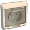 Розетка 1-м СП Этюд 16А IP44 250В с заземл. защ. шторки крем. SE PC16-044K - УПС инжиниринг