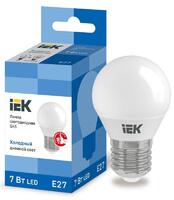 Лампа светодиодная ECO G45 7Вт шар 6500К E27 230В IEK LLE-G45-7-230-65-E27 - УПС инжиниринг