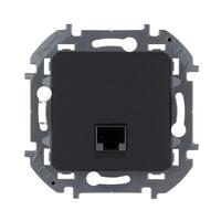 Розетка компьютерная Inspiria RJ45 кат.5E UTP антрацит Leg 673828 - УПС инжиниринг