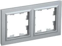 Рамка 2-м BRITE РУ-2-БрА алюм. IEK BR-M22-K47 - УПС инжиниринг