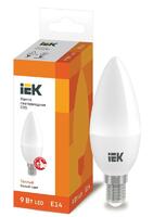 Лампа светодиодная ECO C35 9Вт свеча 3000К E14 230В IEK LLE-C35-9-230-30-E14 - УПС инжиниринг