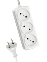 Удлинитель 3х3м 6А IP20 ПВС 2х0.75 КОСМОС YKsm3m-3g(6A)S - УПС инжиниринг