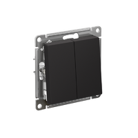 Выключатель 2-кл. СП AtlasDesign 10А IP20 (сх. 5) 10AX механизм карбон SE ATN001051 - УПС инжиниринг