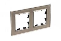 Рамка 2-м AtlasDesign Nature стекло шампань SE ATN320502 - УПС инжиниринг