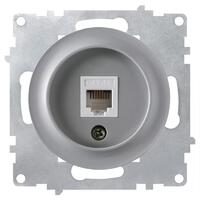 Розетка компьютерная 1-м СП Florence RJ45 кат.5E механизм сер. (1E20701302) OneKeyElectro 2172839 - УПС инжиниринг