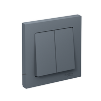 Выключатель 2-кл. СП AtlasDesign 10А IP20 (сх. 5) 10AX в сборе грифель SE ATN000752 - УПС инжиниринг