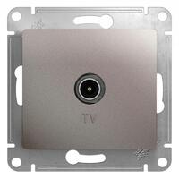 Розетка телевизионная оконечная TV Glossa 1дБ механизм платина SE GSL001291 - УПС инжиниринг