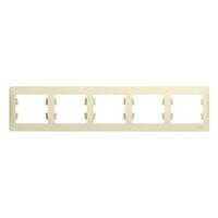 Рамка 5-м Glossa горизонт. беж. SE GSL000205 - УПС инжиниринг