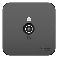 Розетка телевизионная TV ОП Blanca коннектор с изолир. пластиной антрацит SE BLNTA000016 - УПС инжиниринг