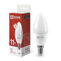 Лампа светодиодная LED-СВЕЧА-VC 11Вт свеча 4000К нейтр. бел. E14 1050лм 230В IN HOME 4690612020471 - УПС инжиниринг