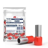 Наконечник штыревой втулочный изолированный НШВИ 35-16 TOKOV ELECTRIC TKE-NSVI-35-16-C13/50 - УПС инжиниринг