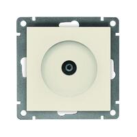 Розетка телевизионная TV 1-м СП Афина механизм сл. кость (ivory) Universal A0027-I - УПС инжиниринг