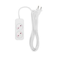 Удлинитель 2х3м без заземл. STANDARD 2х1кв.мм бел. Rexant 13-4001 - УПС инжиниринг