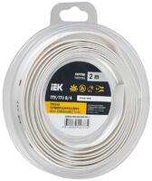 Трубка термоусадочная ТТУ нг-LS 8/4 бел. (уп.2м) IEK UDR12-008-004-002-K01-T - УПС инжиниринг