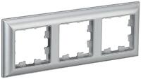 Рамка 3-м BRITE РУ-3-Бр алюм./алюм. IEK BR-M32-12-K47 - УПС инжиниринг