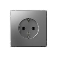 Розетка ArtGallery 16А с заземл. механизм сталь SE GAL000943 - УПС инжиниринг