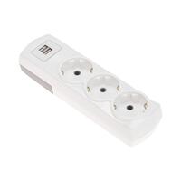 Колодка 3-м с заземл. PREMIUM 2 USB бел. Rexant 13-4402 - УПС инжиниринг