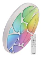 Светильник светодиодный PREMIUM SHELL RGB 75Вт 230В 3000-6500К 6000лм IP40 500х80мм настенно-потолочныйуправляемый с пультом ДУ с RGB подсветкой КОСМОС KSShelRGB75W - УПС инжиниринг