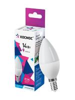 Лампа светодиодная 14Вт Свеча E14 6500К 174-265В КОСМОС LkecLED14wCNE1465 - УПС инжиниринг