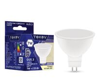 Лампа светодиодная 7Вт Soffit 3000К GU5.3 176-264В TOKOV ELECTRIC TKE-MR16-GU5.3-7-3K - УПС инжиниринг