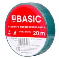 Изолента класс А 0.18х19мм (рул.20м) зел. EKF plc-iz-a-g - УПС инжиниринг