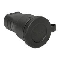 Розетка переносная 16А IP44 230В 2P+PE с защ. крышкой каучук Basic EKF RPS-012-16-230-44 - УПС инжиниринг