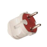 Вилка Accessories 1ф 6А без заземл. бел. LEZARD 715-0101-601 - УПС инжиниринг