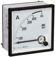 Амперметр Э47 72х72мм 400/5А кл. точн. 1.5 IEK IPA10-6-0400-E - УПС инжиниринг