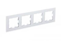 Рамка 4-м AtlasDesign Nature матов. стекло бел. SE ATN330104 - УПС инжиниринг