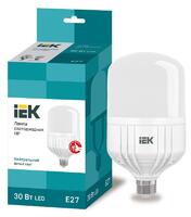 Лампа светодиодная HP 30Вт 4000К нейтр. бел. E27 230В IEK LLE-HP-30-230-40-E27 - УПС инжиниринг