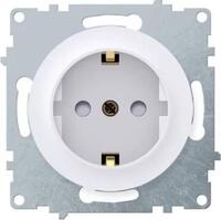 Розетка 1-м СП Florence 16А IP20 с заземл. защ. шторки винтов. клеммы механизм бел. (1E10101300) OneKeyElectro 2172764 - УПС инжиниринг