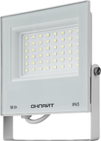 Прожектор светодиодный 90 137 OFL-50-6K-WH-IP65-LED 50Вт 6000К IP65 4000лм бел. ОНЛАЙТ 90137 - УПС инжиниринг