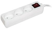 Удлинитель 3х3м без заземл. 10А IP20 УЗК 2P 250В ПВС 2х0.75 с выкл. IEK WYP10-06-03-03-K-N - УПС инжиниринг