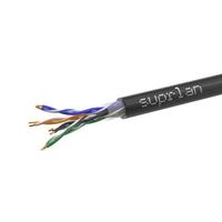 Кабель витая пара U/UTP кат.5E 4х2х24AWG solid Cu PE Outdoor Standart черн. (м) SUPRLAN 01-0325-1 - УПС инжиниринг