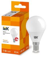 Лампа светодиодная Eco G45 7Вт шар 3000К тепл. бел. E14 630лм 230-240В IEK LLE-G45-7-230-30-E14 - УПС инжиниринг