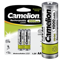 Аккумулятор AA/R6 1000мА.ч NI-CD BP-2 металлик (блист.2шт) Camelion 6181 - УПС инжиниринг