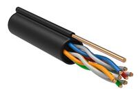Кабель витая пара F/UTP кат.5E 4х2х24AWG solid CU LDPE Outdoor трос черн. (м) GENERICA BC3-C5E04-359-305-G - УПС инжиниринг