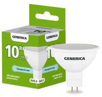 Лампа светодиодная MR16 10Вт софит 6500К GU5.3 230В GENERICA LL-MR16-10-230-65-GU5-G - УПС инжиниринг