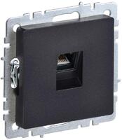 Розетка компьютерная СП RJ45 кат.5E BRITE РК10-БрЧ механизм черн. IEK BR-K10-1-K02 - УПС инжиниринг