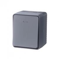 Выключатель 1-кл. ОП AtlasDesign Profi54 IP54 10AX с подсветкой антрацит SE ATN544013 - УПС инжиниринг