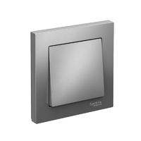 Выключатель 1-кл. СП AtlasDesign 10А IP20 (сх. 1) 10AX в сборе сталь SE ATN000912 - УПС инжиниринг