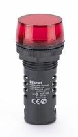 Лампа коммутационная ADDS ЛК-22 d22мм 220В AC/DC красн. LED DEKraft 25119DEK - УПС инжиниринг