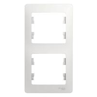 Рамка 2-м Glossa вертикал. бел. SE GSL000106 - УПС инжиниринг