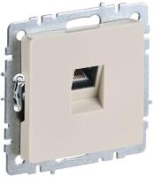 Розетка компьютерная СП RJ45 кат.5E BRITE РК10-БрКр механизм беж. IEK BR-K10-1-K10 - УПС инжиниринг