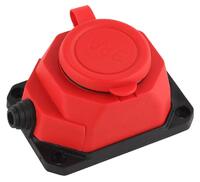 Колодка удлинителя 1-м с заземл. 16А IP44 K-1e-RED-IP44 каучук красн. Эра Б0044550 - УПС инжиниринг