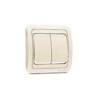 Выключатель 2-кл. СП Mimoza 10А IP20 крем./крем. Makel 25003 - УПС инжиниринг
