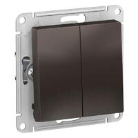 Переключатель проходной 2-кл. СП AtlasDesign 10А IP20 (сх. 6/2) 10AX механизм мокко SE ATN000665 - УПС инжиниринг